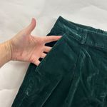 Old Navy Dark Bottle Green Stretch Velvet Taylor Wide Leg Trouser M Photo 2
