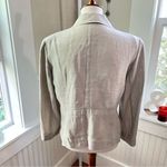 Lafayette 148 Linen Blazer Size 10 Cream Single Breasted Lightweight Coastal Photo 1