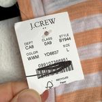 NWT J. Crew Factory Girlfriend Striped Tank Top in Washed Melon BY944 Orange Size L Photo 5