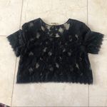 Show Me Your Mumu Lacy Crop Top Blouse Sz Small Photo 3