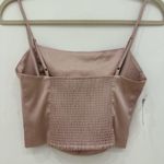 Aritzia  Pink Satin Top Photo 3