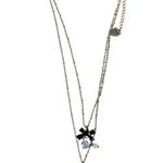 Betsey Johnson  Panda Bear Bow Layered Necklace NEW with Tags Photo 1