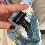 Who What Wear  hydrangeas print wrap maxi skirt ruffle tiered midi plus floral Photo 3