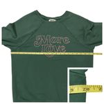 Anthropologie Back When by  More Love Sweatshirt - Green - Small Photo 2