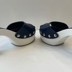 Giuseppe Zanotti Platform Clogs Studded Slide Sandals Heels Blue White Women 37 Photo 8
