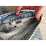Paige  Verdugo Ankle Jeans Mid/Low Rise Distressed Light Vintage Wash Blue 25 Photo 8