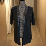 Apt. 9  Sequin Short Sleeve Gray Cardigan Photo 10