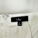 Lulus  Dainty Personality Ivory Lace Seamed Bustier Mini Dress Stretch Small NWT Photo 6