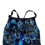 TYR Durafast Lined Blue Black White Floral Racerback Performance Girls Women’s S Photo 1