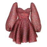 NWT Selkie Princess in Crimson Darling Ditsy Floral Puff Photo 6