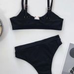 Boutique ๐new 638 black ring cut out bikini Photo 1