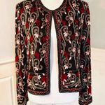 Adrianna Papell 1990s Vintage Papell Beaded Sequin Jacket Blazer Size Medium Photo 0