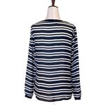 ZARA Basic Black And White Striped Long Sleeve Button Front Blouse Size S Photo 1