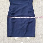 Karl Lagerfeld Paris Navy Scuba Crepe Sheath Dress Size 6 Photo 7