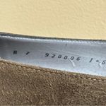 Bruno Magli Vintage Italian‎ Leather Suede Square Toe Stacked Heel Brown Size 7 Photo 8