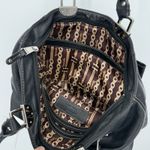 Tiganello Black Leather Shoulder Bag Classic Purse Photo 8