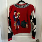 963 Lisa Nichols Football Sweetheart Couple Pullover Heavy Sweater Taylor Swift Red Photo 4