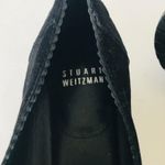 Stuart Weitzman Black Penny Loafers Suede Dark Academia shoes 6.5 Photo 2