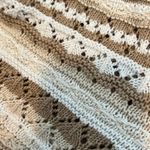 H&M Tan and White Knit Shorts Photo 3