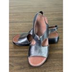 Auditions  Women's Open Toe Sling Back Leather Sandals Black Size 7.5 S Photo 5