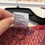 Misook  Women’s Button Front Pink Snakeskin Sparkle Blouse Size Medium Photo 4