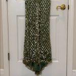 Mac Duggal NWT 4908 Green High Neck Beaded Fringe Fitted Gown Size 6 Photo 8