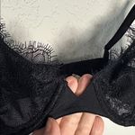 Intimately Free People Black Lace Bra 34C Double Strap Underwire Semi Sheer Sexy Size undefined Photo 2