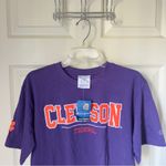 Champion  Authentic Medium Purple Clemson Tiger Tee Shirt NWT Photo 2