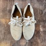 Toms Del Ray Gold Shimmer Lace Up Sneakers Women’s Size 9 Photo 2