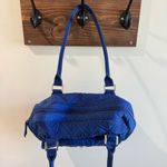 Vera Bradley Brilliant Blue Quilted Turnlock Satchel Bag Photo 2