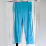 Adidas Superstar Firebird Track Pants in Light Aqua/White Blue Size L Photo 1