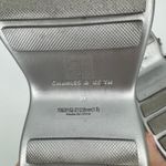 Charles and Keith  Platform Sandals Size 7 Silver Chunky Strappy Y2K Retro Trendy Photo 10