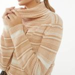 Urban Outfitters Mackenna Striped Turtleneck Cropped Sweater Small Photo 4