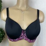 Wacoal  Black & Pink Embrace Lace 853191 Bra Photo 0