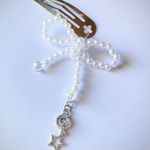 Handmade cute Kawaii fairy grunge style ribbon dangle hair clip 👼❤️🫶🎀 Photo 3