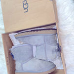 UGG  Mini Bailey Bow Swirl Grey Boots Photo 0
