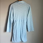 Lake Pajamas Pima cotton Robe in French Blue Watercolor Stems Small Photo 2
