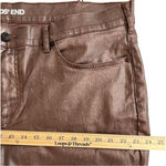 Lands’ End Rose Gold Metallic Ankle Jeans NEW Size 22W Pink Photo 7