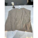 AQUA ‎ Beige Cashmere Blend Sweater Cozy Knit poncho Photo 5