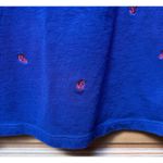 Quacker Factory Women's Embroidered Anchors Navy Blue Nautical Tank Dress Medium Photo 9