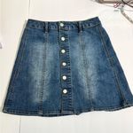 Mossimo Supply Co. Denim Mini‎ Skirt | Size 4 Blue Photo 9