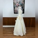 Spectacular Vintage 1950s Portrait Bridal Allover Lace Wedding Gown! Size 8 Photo 4