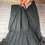 Converse solid black casual dress vneck women’s size large Photo 5