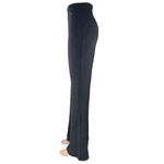 Free People Black Ribbed Knit High Waisted Bootcut Flared Trousers Pants Size M Photo 1