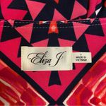 Eliza J  Women’s Sz 4 Geomertric Print Short Sleeve Jersey Knit Shift Dress Dress Photo 4