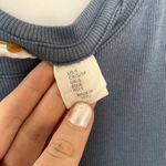 C&C California short sleeved blue ribbed shirt summer top cotton modal size S Photo 3