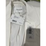 frame denim FRAME Grandfather White Cotton Blend Blazer Jacket Women's‎ XS Photo 2