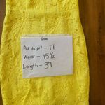 Talbots RSVP by  dress NWT size 4 yellow leaf lace eyelet cutout overlay … Photo 2