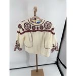 MiH Jeans Edelson Embroidered Peasant Boho Blouse Shirt Womens Size Small Photo 9