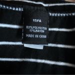 BONTON Infinity Scarf Black & White Stripe OS Photo 3